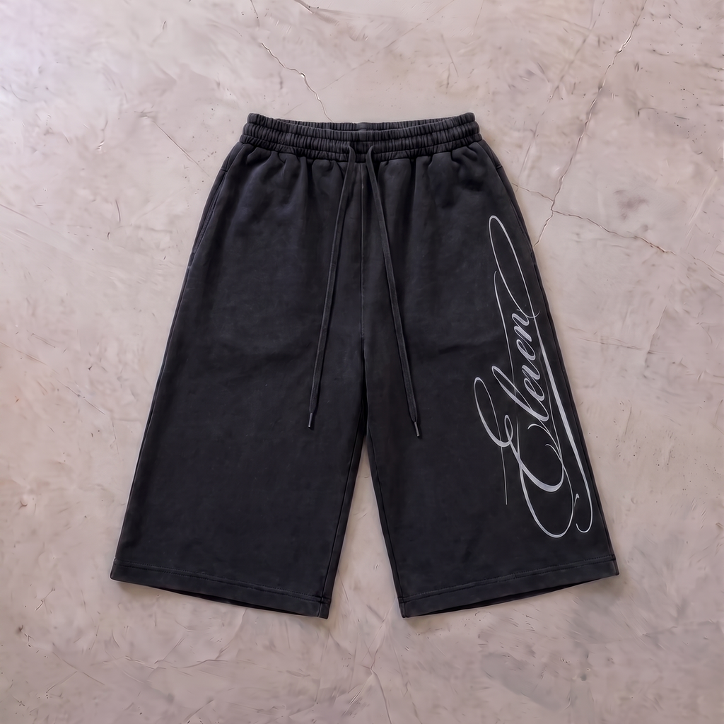 ELEVEN ELEVEN 3/4 SHORTS (BLACK)