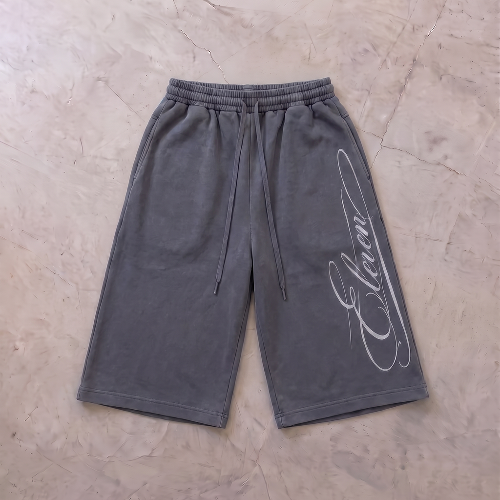 ELEVEN ELEVEN 3/4 SHORTS (GREY)