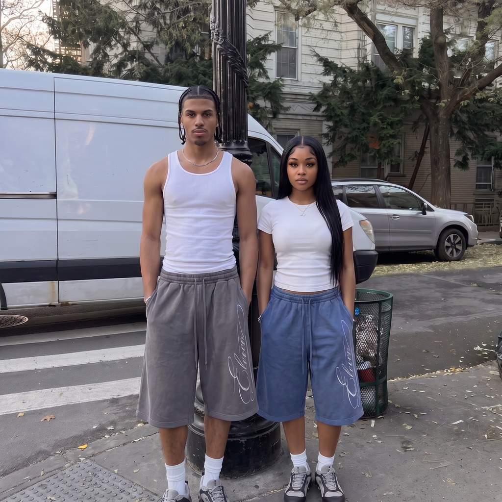 ELEVEN ELEVEN 3/4 SHORTS (GREY)